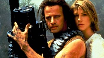 Christopher Lambert and Loryn Locklin in Fortress (1992)