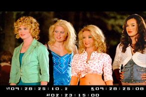 L/R CORI BRIGHT as Sandy SOFIA KARSTENS as Diana ASHLEY GORRELL as Jess RACHELLE WOOD as Maddie in BAD BLOOD...THE HUNGE