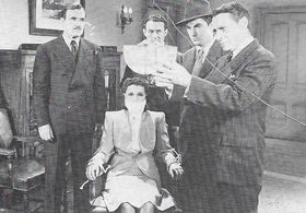 Eduardo Ciannelli, Walter McGrail, Ella Neal, and Ken Terrell in Mysterious Doctor Satan (1940)