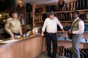 Lanny Flaherty, Gene Jones, and Conphidance in Little America: The Cowboy (2020)