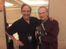A book signing for The Twilight Zone Encyclopedia with actor H. M. Wynant (