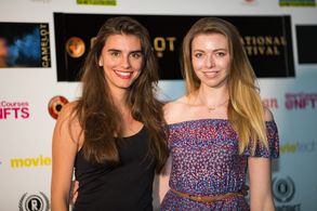 Actresses Lara Heller and Abbie Steele at Camelot Films International Film Festival 2016
