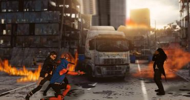 Mikhail Tot, Jerry Sur, James Eckstein, and Thomas H.F. Gassaway in Parker: A SpiderVerse Fan Film (2019)