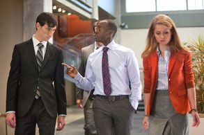 Don Cheadle, Rob Gleeson, and Genevieve Angelson