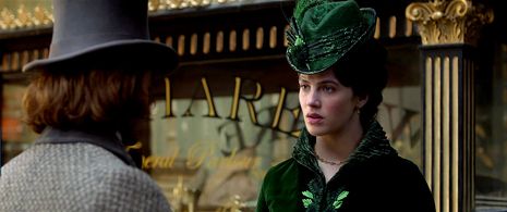 Daniel Radcliffe and Jessica Brown Findlay in Victor Frankenstein (2015)