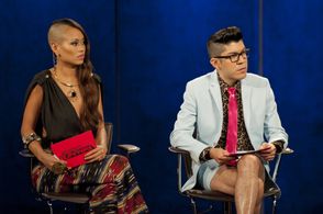 Anya Ayoung-Chee and Mondo Guerra in Project Runway (2004)