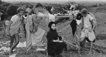 Laura Betti and Ettore Garofolo in Ro.Go.Pa.G. (1963)