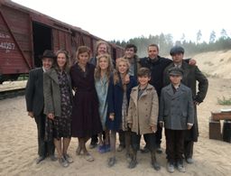 On Set Still from Ashes In The Snow