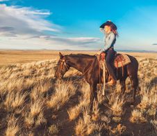 Western film shoot, New Mexico