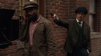 Alex Weiner opposite Mark Senior in Murdoch Mysteries