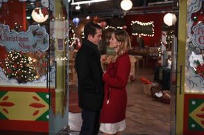 Ellen Hollman and Bobby Campo in Sharing Christmas (2017)