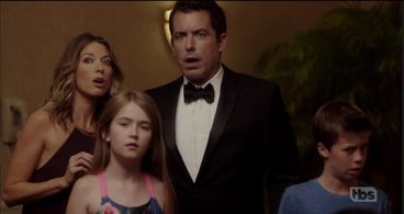 Jason Jones, Natalie Zea, Ashley Gerasimovich, and Liam Carroll in The Detour (2016)