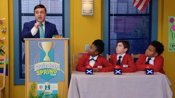 Rowan Bousaid with Young Dylan, Celina Smith, and Samuel Goergen in Tyler Perry's Young Dylan