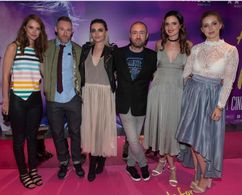 Juliette Bonass,Colin Thornton,Tara Lee,Darren Thornton,Charleigh Bailey and Seana Kerslake at the Dublin Premiere of A 