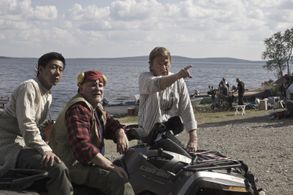 Mika Kaurismäki, Kari Väänänen, and Pak Hon Chu in Master Cheng (2019)