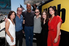 Ming-Na Wen, Henry Simmons, Clark Gregg, Iain De Caestecker, Chloe Bennet, and Elizabeth Henstridge at an event for IMDb