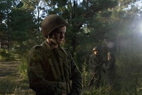 Cody Kasch as Private Lewis in the World War II film The Last Rescue.