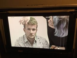 Prepping for a scene in Rachel