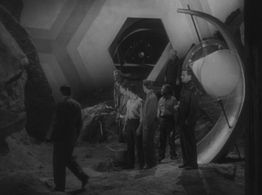 Richard Carlson, Edgar Dearing, George Eldredge, Russell Johnson, and Joe Sawyer in It Came from Outer Space (1953)