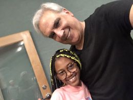 She is Lily! Huge talent comes in small pacakages! Recording Weather Hunters