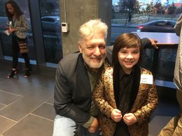 Clancy Brown and Owen at Netflix Little Evil Premiere