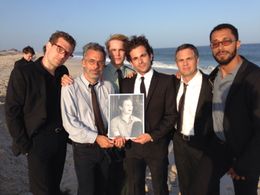 Sean Meehan, Joe Mantello, Taylor Kitsch, Frank DeJulio, Mark Ruffalo, & William DeMeritt on set for HBO's 'The Normal H