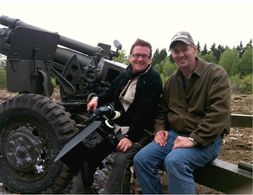 DP Jamie Hobbis and Director - Robert Child on the set of The Wereth Eleven in St. Vith Belgium