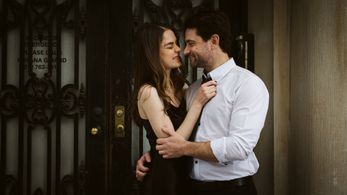 Modeling for Gretchen Bell with Nathan Todaro