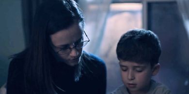 Alexis Bledel and Charlie Zeltzer in The Handmaid's Tale (2017)