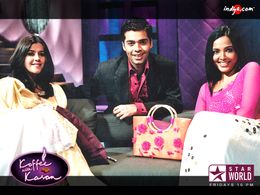 Karan Johar and Ekta Kapoor in Koffee with Karan (2004)