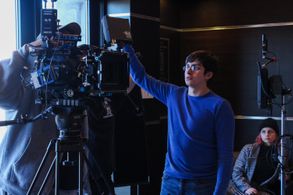 On Set of his latest commercial gig