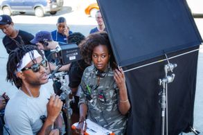 Letia Solomon and Nick Brooks in The Cypher (2020)