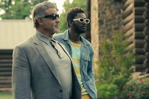 Sylvester Stallone and Jay Will in Tulsa King (2022)