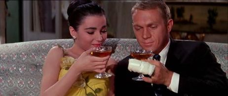 Steve McQueen and Brigid Bazlen in The Honeymoon Machine (1961)