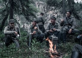Eero Aho, Aku Hirviniemi, Jussi Vatanen, and Akseli Kouki in The Unknown Soldier (2017)