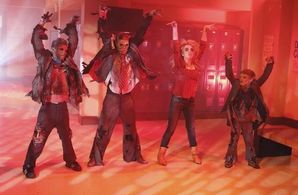 Roshon Fegan, Evie Thompson, Davis Cleveland, and Adam Irigoyen in Shake It Up (2010)