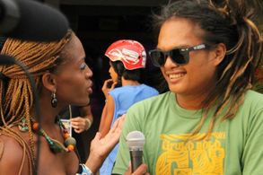 On camera interviews in Cebu, Philippines