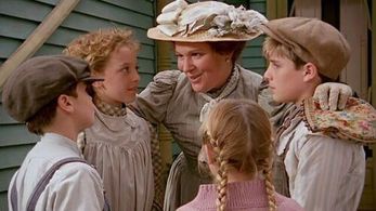 Zachary Bennett, Joel Blake, Lally Cadeau, and Gema Zamprogna in Avonlea (1990)