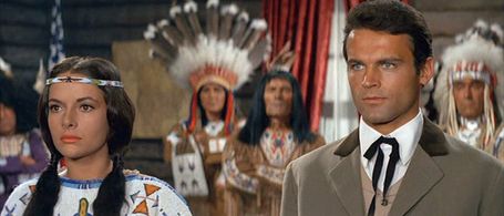 Terence Hill and Karin Dor in Winnetou: The Red Gentleman (1964)