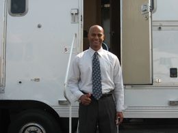 On set of the Eddie Murphy movie