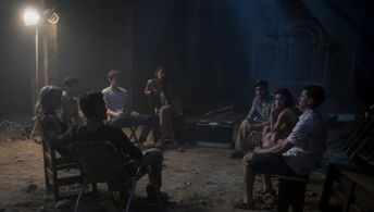 Tyler Posey, Nolan Gerard Funk, Sam Lerner, Lucy Hale, Sophia Ali, Landon Liboiron, Hayden Szeto, and Violett Beane in T