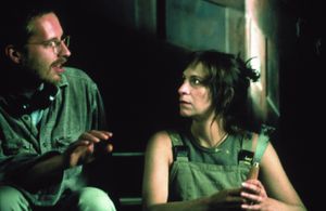 Sebastian Niemann, Amanda Plummer - on set - 7 Days To Live