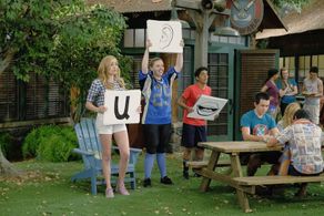 Miranda May, Peyton List, and Karan Brar in Bunk'd (2015)