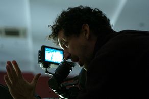 Angel Gracia on a Mercedes commercial set in Shanghai.