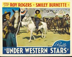 Roy Rogers, Smiley Burnette, Trigger, Maple City Four, Art Janes, Al Rice, Fritz Meissner, and Pat Petterson in Under We
