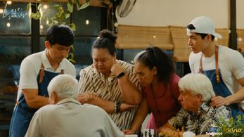 Jerry O'Hara, Dennis Trillo, Lotlot Bustamante, Vince Maristela, and Angel Raymundo in Love Before Sunrise (2023)