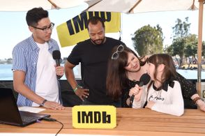 Donald Faison, Ian de Borja, Allison Tolman, and Alexa Swinton at an event for IMDb at San Diego Comic-Con (2016)