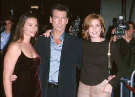 Pierce Brosnan, Rene Russo, and Keely Shaye Brosnan at an event for The World Is Not Enough (1999)