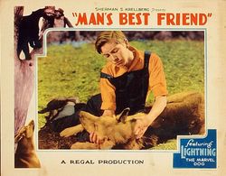 Douglas Haig and Lightning in Man's Best Friend (1935)