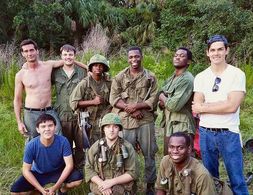 Bryan Bachman on set of Florida filming location, Lee Ranch, for POINT MAN.